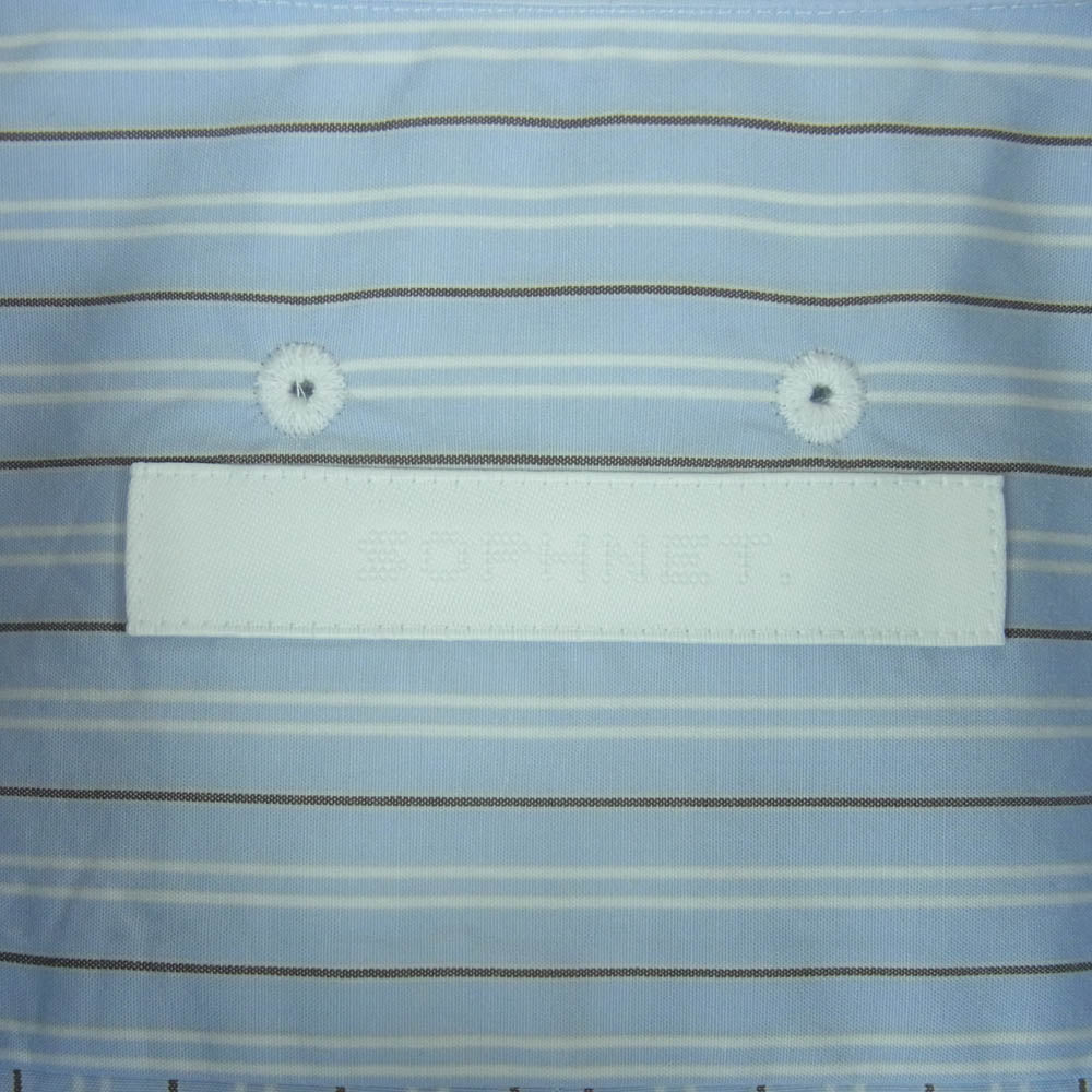SOPHNET. ソフネット SOPH-250010 STRIPE REGULAR FIT SHIRT ストライプ レギュラー フィット 長袖 シャツ ライトブルー系 XL【新古品】【未使用】【中古】
