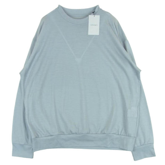 SOPHNET. ソフネット SOPH-250060 WASHABLE WOOL LS TOP サマーウール クルーネック ニット グレー系 M【新古品】【未使用】【中古】