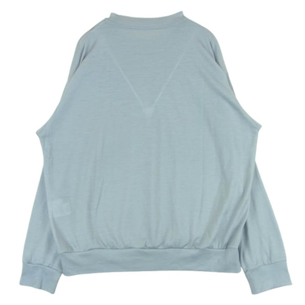 SOPHNET. ソフネット SOPH-250060 WASHABLE WOOL LS TOP サマーウール クルーネック ニット グレー系 M【新古品】【未使用】【中古】