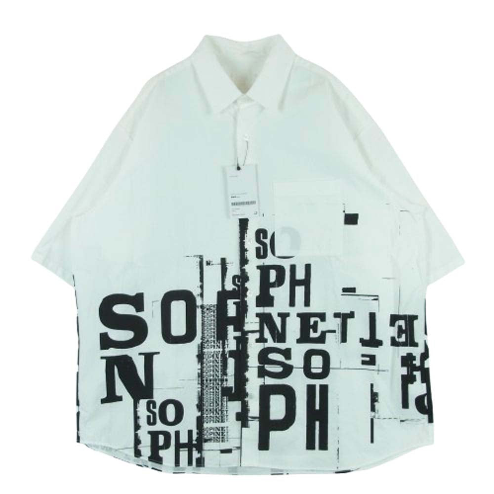 SOPHNET. ソフネット SOPH-250067 SIMON TAYLOR BROKEN BEAUTY S/S SHIRT WHITE サイモン テイラー 半袖 シャツ ホワイト系 L【極上美品】【中古】