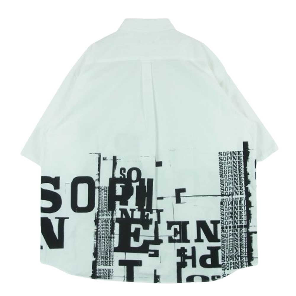 SOPHNET. ソフネット SOPH-250067 SIMON TAYLOR BROKEN BEAUTY S/S SHIRT WHITE サイモン テイラー 半袖 シャツ ホワイト系 L【極上美品】【中古】
