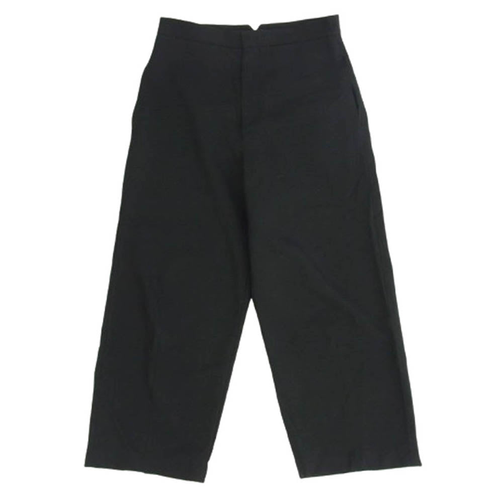 JIL SANDER ジルサンダー JSUO311031 MO200200 バックボタン ワイド スラックスパンツ ブラック系 44【中古】