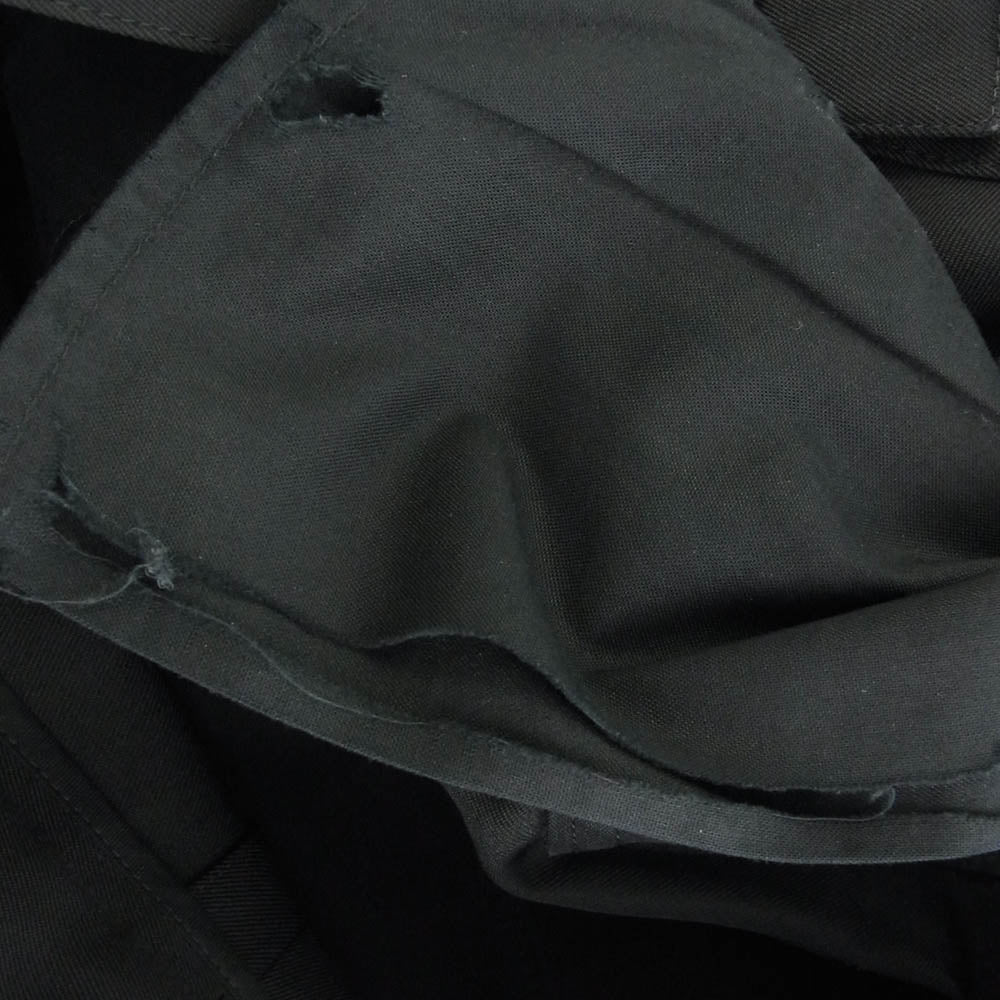 JIL SANDER ジルサンダー JSUO311031 MO200200 バックボタン ワイド スラックスパンツ ブラック系 44【中古】
