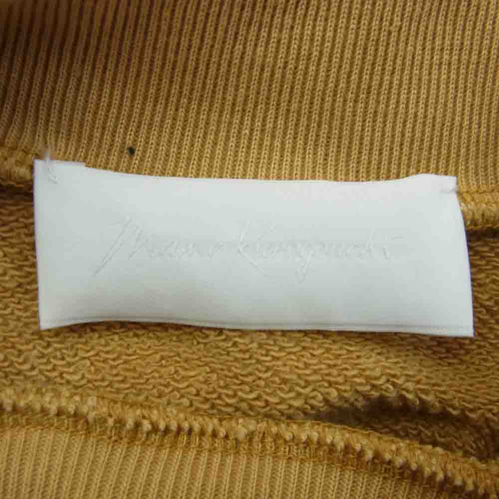 マメクロゴウチ 22AW MM22PF-JS718 Floral Motif Embroidered Sweatshirts フラワー刺繍 スウェット ディープイエロー系 2【中古】