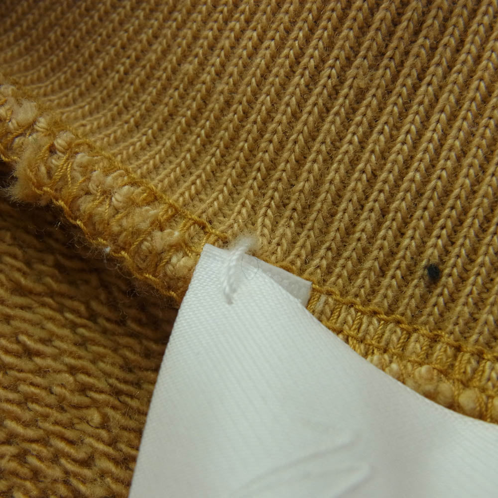 マメクロゴウチ 22AW MM22PF-JS718 Floral Motif Embroidered Sweatshirts フラワー刺繍 スウェット ディープイエロー系 2【中古】