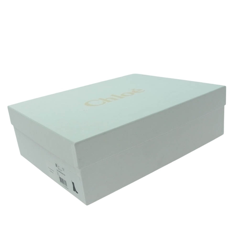 Chloe クロエ CHC19W239G800137W BETTY RAINBOOTS ベティ レインブーツ ロングブーツ ブラック系 37【中古】