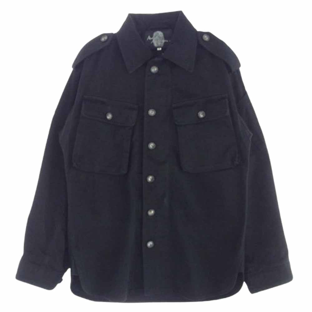 マルコムマクラーレン 90's ミリタリー アーミー シャツジャケット ブラック系 M【中古】