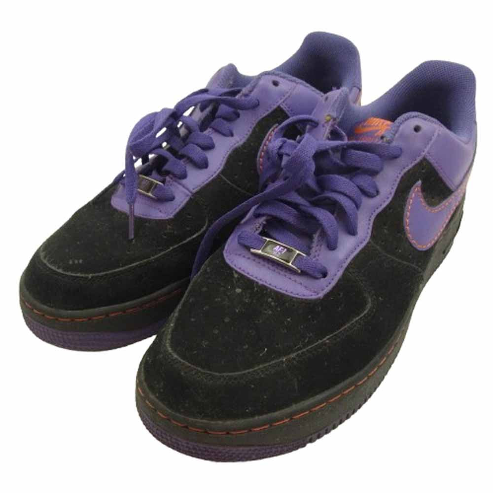 NIKE ナイキ 317295-051 Air Force 1 Low Charles Barkley Suns Away エアフォース1 ロー チャールズ バークレー サンズ アウェイ スニーカー ブラック系 パープル系 27.5cm【中古】