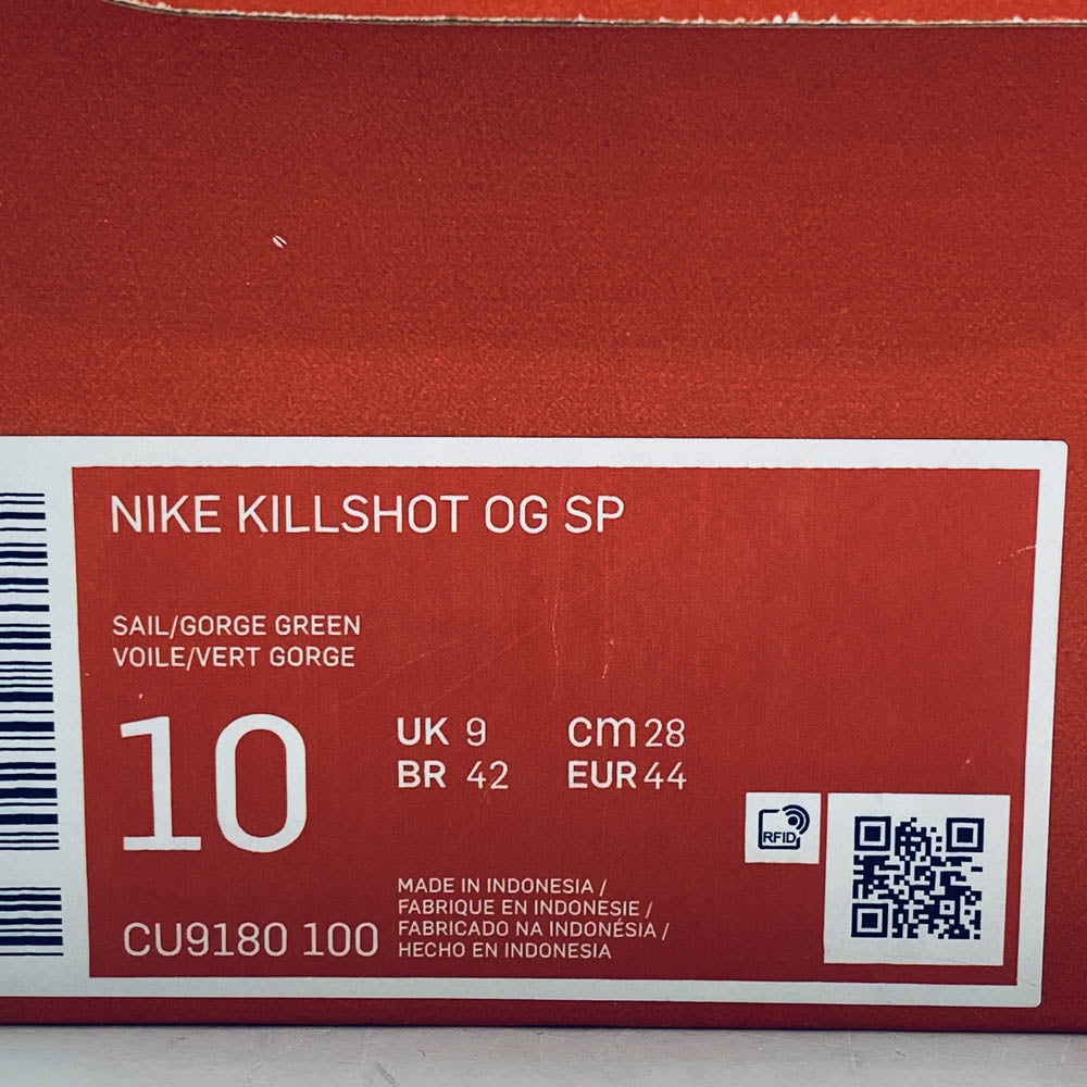 NIKE ナイキ CU9180-100 KILLSHOT OG SP GREEN SAIL キルショット OG SP グリーン セイル スニーカー 28cm【極上美品】【中古】