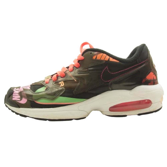 NIKE ナイキ CI5590-001 × ATMOS アトモス AIR MAX 2 LIGHT BLACK エアマックス2ライト ブラック スニーカー 28.5cm【中古】