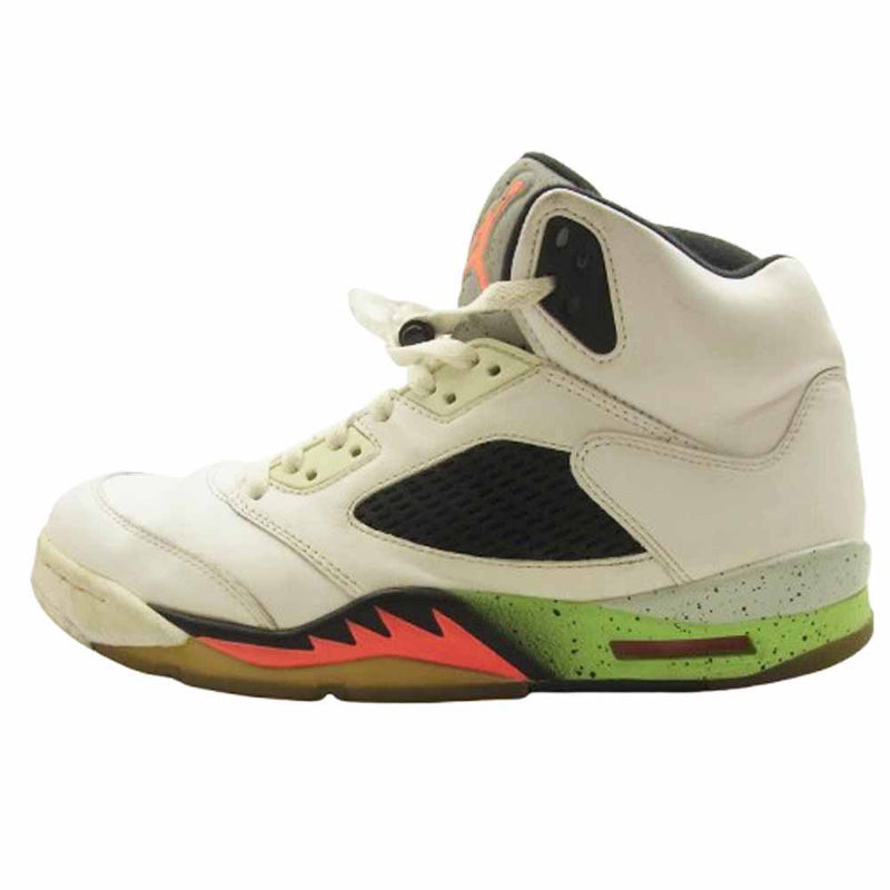NIKE ナイキ 136027-115 AIR JORDAN 5 RETRO POISON GREEN エアジョーダン5 レトロ ポイズン グリーン スニーカー 28.5cm【中古】