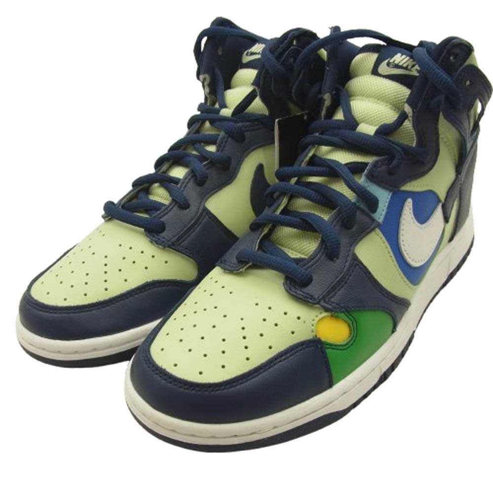 NIKE ナイキ DQ7575-300 Women's Dunk High Pistachio and Midnight Navy ウィメンズ ダンク ハイ ピスタチオ アンド ミッドナイトネイビー スニーカー ピスタチオ アンド ミッドナイトネイビー 28.5cm【中古】