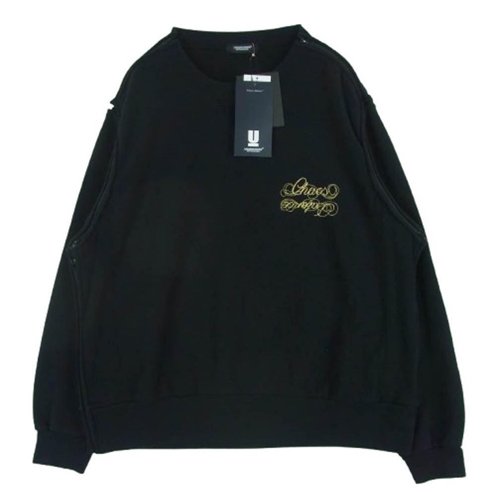 30800円2回使undercoverアンダーカバー再構築スエットトレーナー黒 30800円2回使undercoverアンダーカバー再構築スエットトレーナー黒