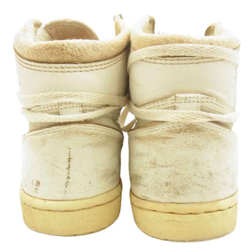 NIKE ナイキ 【観賞用】85年製 オリジナル AIR JORDAN1 エアジョーダン 1 ハイカット スニーカー WHITE × GREY ホワイト系 25.5cm程度【中古】