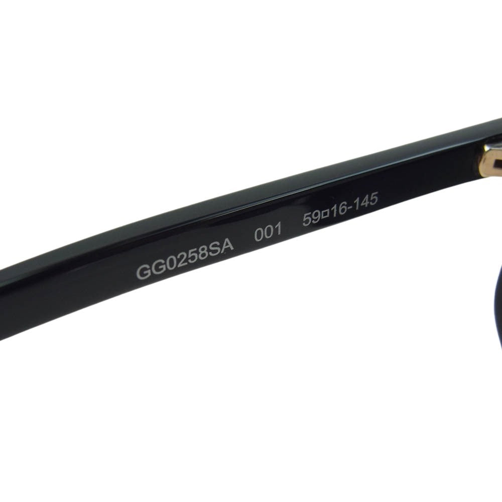 GUCCI グッチ GG0258SA サングラス アイウェア ブラック系 59□16-145【中古】