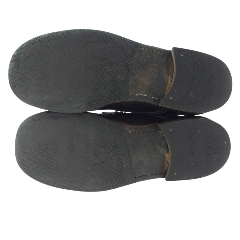 GUIDI グイディ レザー レースアップ ブーツ ダークブラウン系 39【中古】