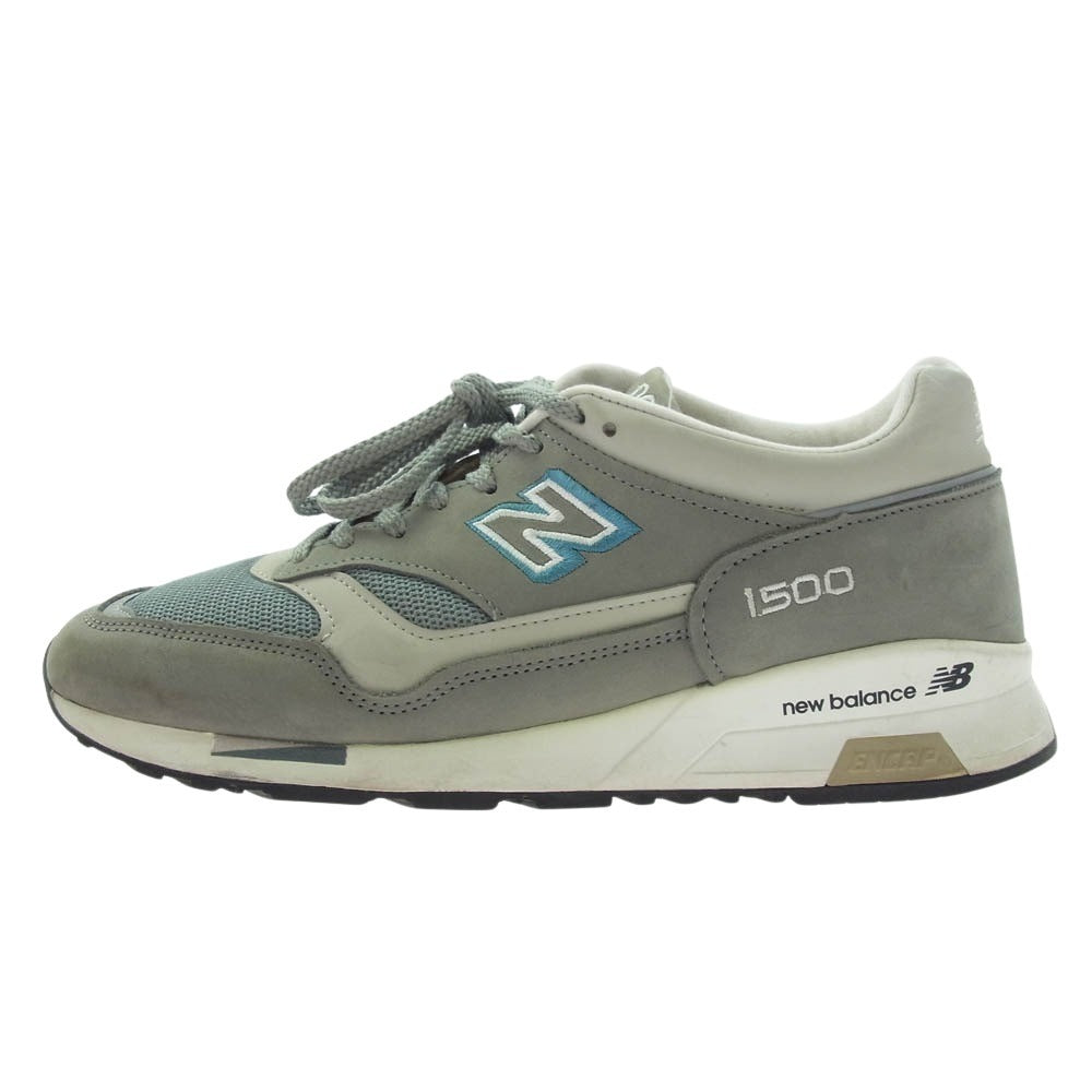 NEW BALANCE ニューバランス M1500BSG イングランド製 スエード ローカットスニーカー グレー系 UK8.5【中古】