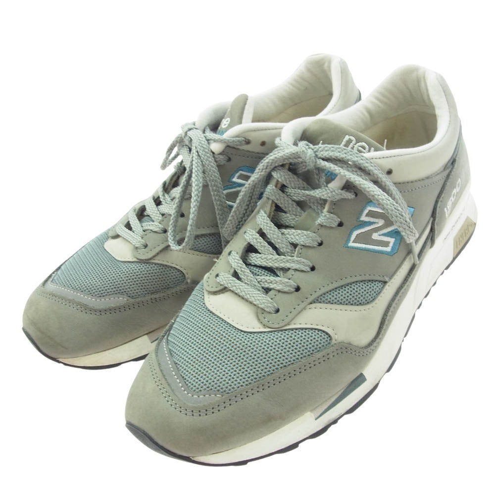 NEW BALANCE ニューバランス M1500BSG イングランド製 スエード ローカットスニーカー グレー系 UK8.5【中古】