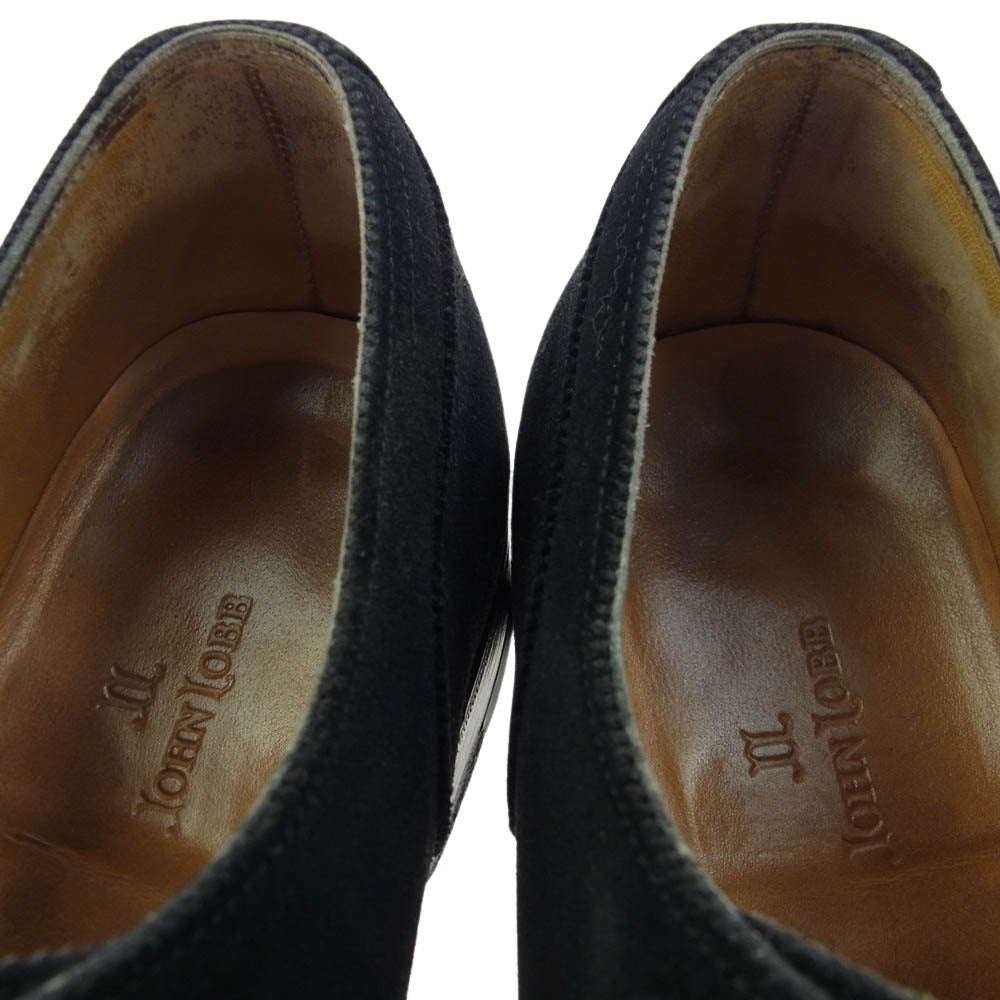 John Lobb ジョンロブ WARWICK ウォーウィック スエード シューズ ブラック系【中古】
