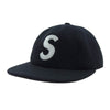 Supreme シュプリーム 17AW Wool S Logo 6-Panel Cap ウール Sロゴ 6パネル キャップ ブラック系【中古】