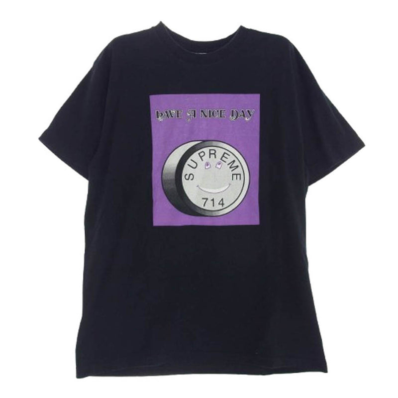 Supreme シュプリーム 14SS Lude Tee プリント Tシャツ ブラック系 L【中古】