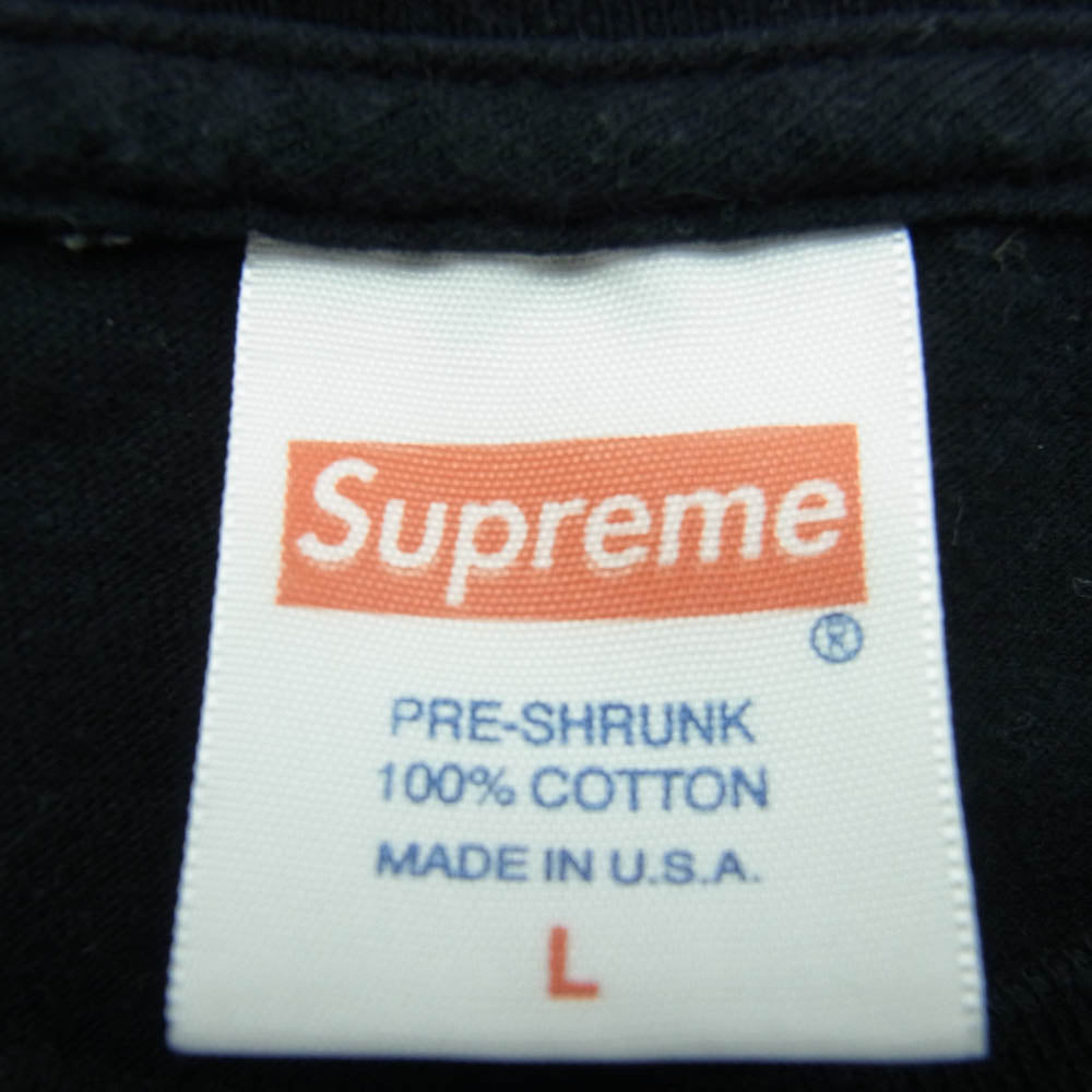Supreme シュプリーム 14SS Lude Tee プリント Tシャツ ブラック系 L【中古】