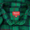 Supreme シュプリーム 18AW TARTAN L/S FLANNEL SHIRT タータン フランネル BD 長袖 シャツ グリーン系 M【中古】