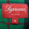 Supreme シュプリーム 18AW TARTAN L/S FLANNEL SHIRT タータン フランネル BD 長袖 シャツ グリーン系 M【中古】