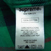 Supreme シュプリーム 18AW TARTAN L/S FLANNEL SHIRT タータン フランネル BD 長袖 シャツ グリーン系 M【中古】