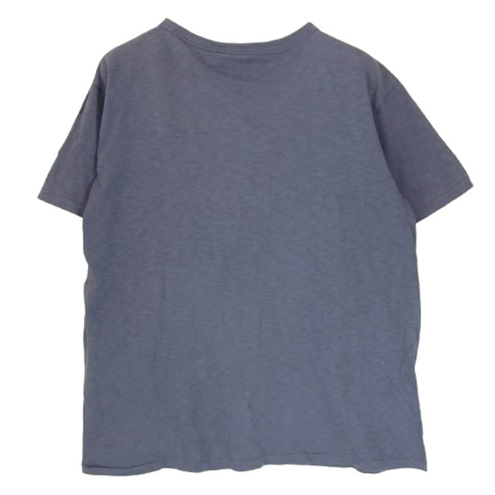 STUSSY ステューシー × CHAMPION チャンピオン ランタグ ローラ Tシャツ ブルー系 L【中古】