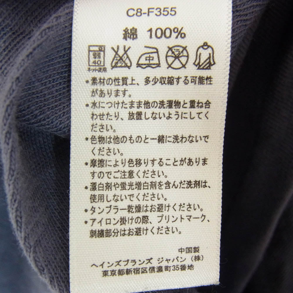 STUSSY ステューシー × CHAMPION チャンピオン ランタグ ローラ Tシャツ ブルー系 L【中古】