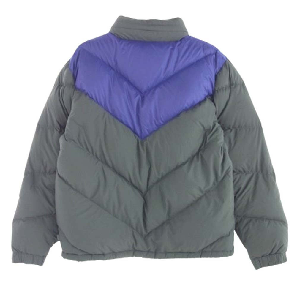 STUSSY ステューシー DOWN JACKET ダウン ジャケット グレー系 パープル系 L【中古】