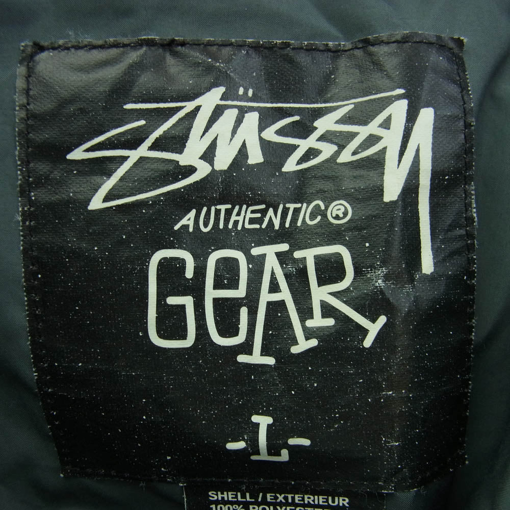 STUSSY ステューシー DOWN JACKET ダウン ジャケット グレー系 パープル系 L【中古】