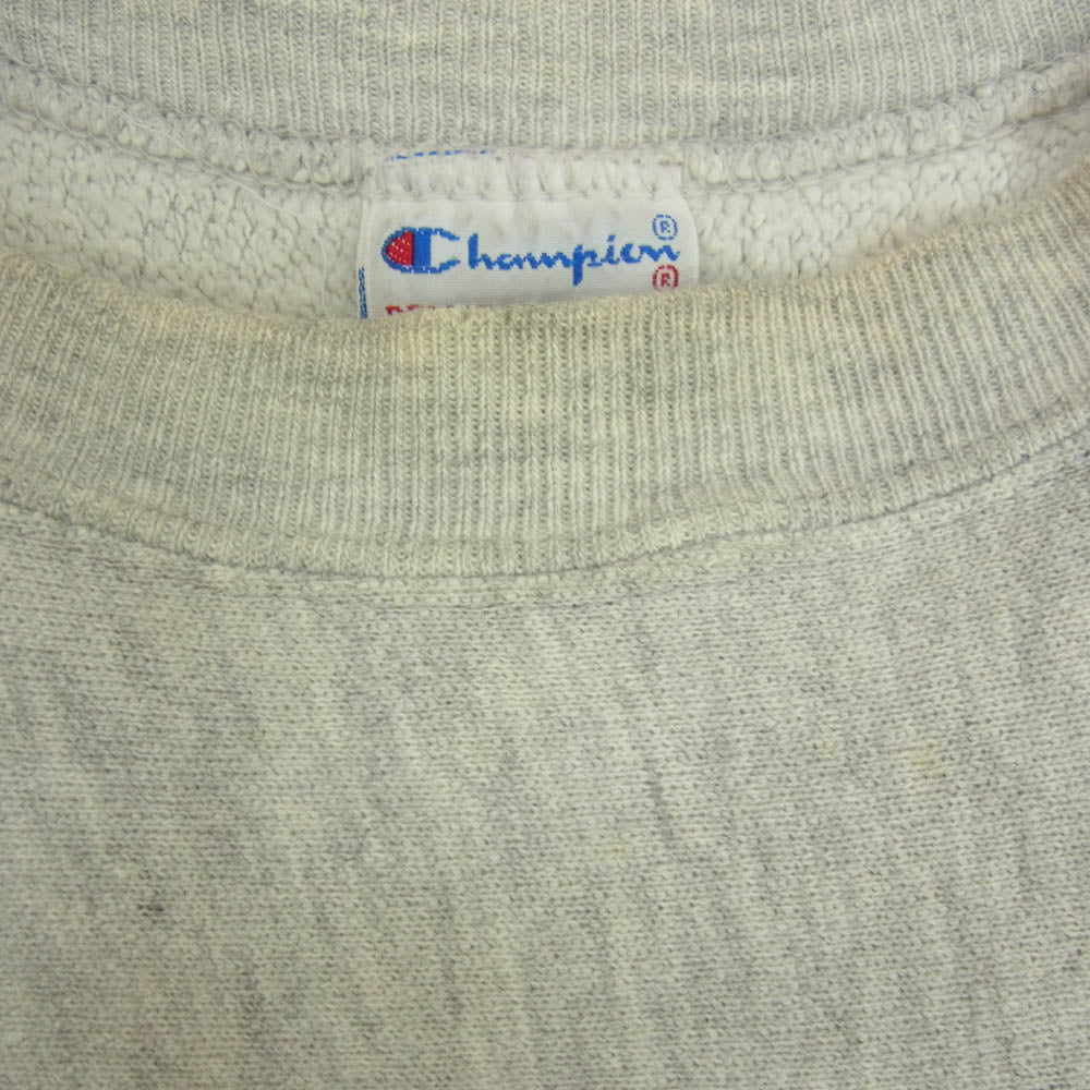 Champion チャンピオン USA製 90s 刺繍タグ リバースウィーブ VILLANOVA BASKETBALL プリント スウェット グレー系 XL【中古】