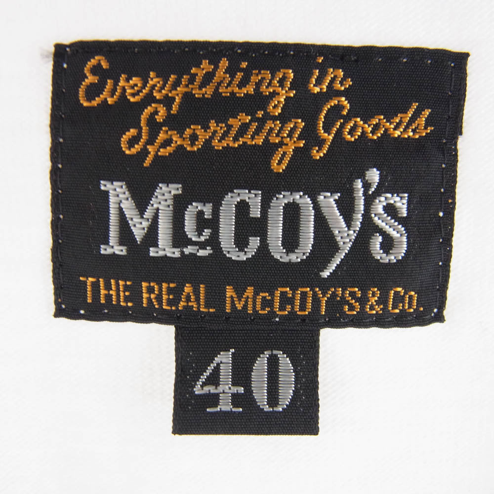The REAL McCOY'S ザリアルマッコイズ MC21006 MILITARY TEE / KEESLER A.F.B. ロゴ 半袖 Tシャツ ホワイト系 40【極上美品】【中古】