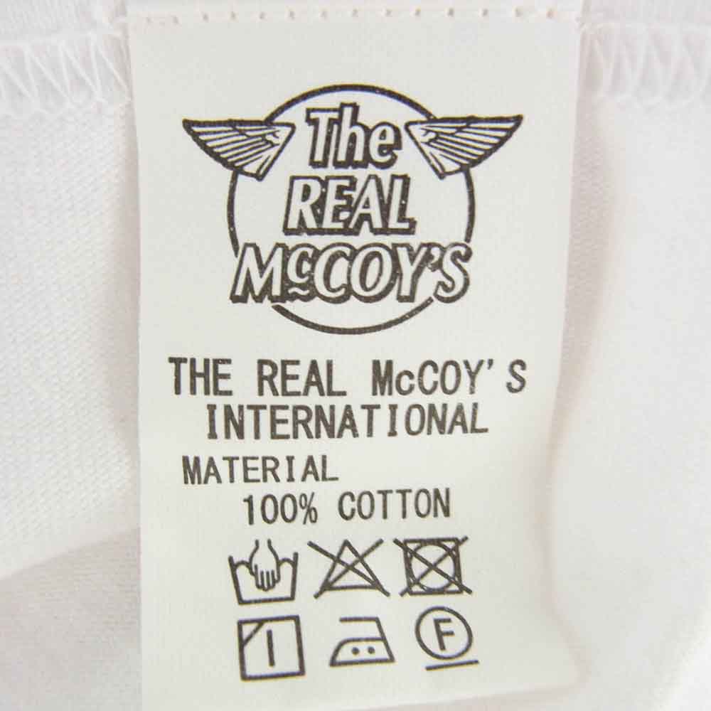 The REAL McCOY'S ザリアルマッコイズ MC21006 MILITARY TEE / KEESLER A.F.B. ロゴ 半袖 Tシャツ ホワイト系 40【極上美品】【中古】