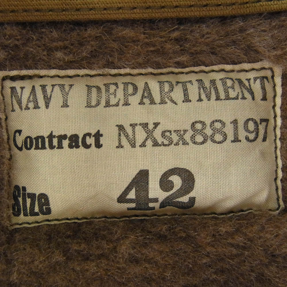 The REAL McCOY'S ザリアルマッコイズ MJ20115 PT29 N-1 KHAKI DECK JACKET デッキ ジャケット カーキ系 42【美品】【中古】