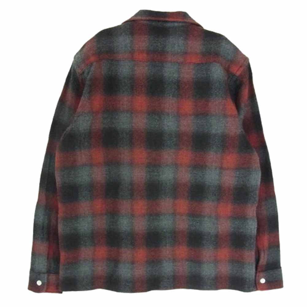 STANDARD CALIFORNIA スタンダードカリフォルニア SHOLB240 SD WOOL CHECK SHIRT ウール チェック 長袖 シャツ レッド系 S【新古品】【未使用】【中古】