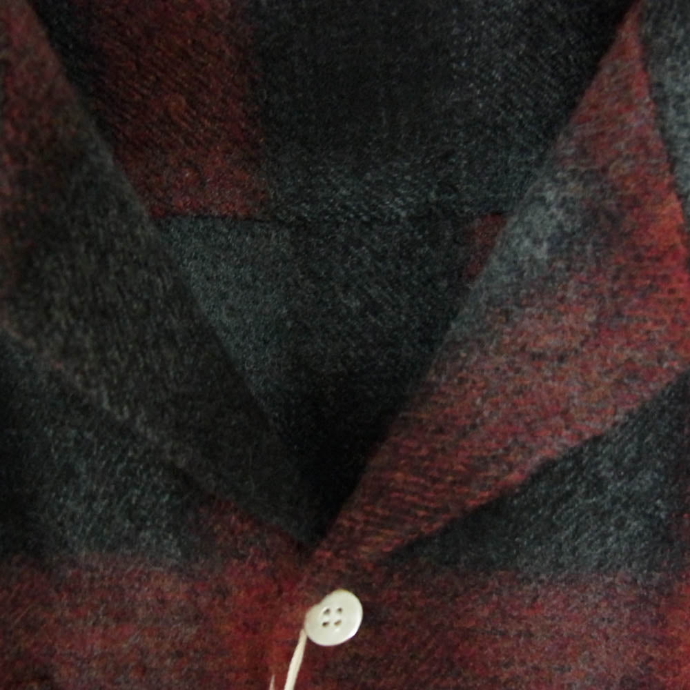 STANDARD CALIFORNIA スタンダードカリフォルニア SHOLB240 SD WOOL CHECK SHIRT ウール チェック 長袖 シャツ レッド系 S【新古品】【未使用】【中古】
