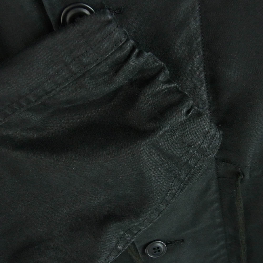 BLACK COMME des GARCONS ブラックコムデギャルソン 11AW 1H-C202 AD2011 フィッシュテール フーデッド モッズコート ブラック系 M【中古】