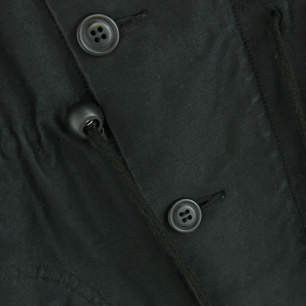 BLACK COMME des GARCONS ブラックコムデギャルソン 11AW 1H-C202 AD2011 フィッシュテール フーデッド モッズコート ブラック系 M【中古】