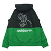 adidas アディダス Disney ディズニー GOOFY WINDBREAKER グーフィー ウィンドブレーカー ナイロン ジャケット ブラック系 グリーン系 ホワイト系 XL【中古】