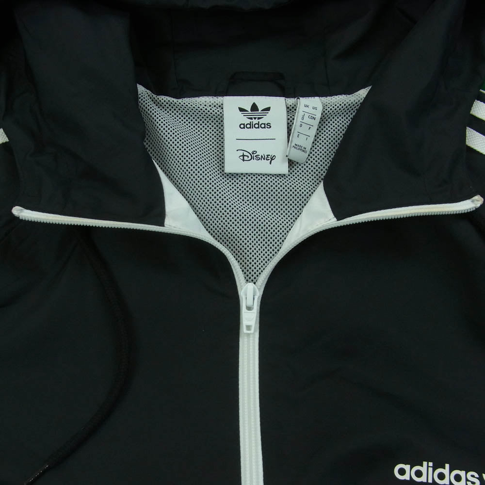 adidas アディダス Disney ディズニー GOOFY WINDBREAKER グーフィー ウィンドブレーカー ナイロン ジャケット ブラック系 グリーン系 ホワイト系 XL【中古】