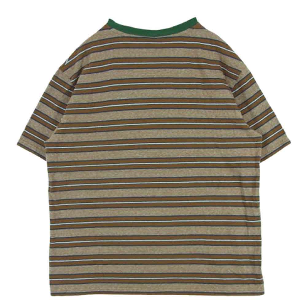 JACKSON MATISSE ジャクソンマティス JM24SS007 BORDER Tee ボーダー半袖 Tシャツ コットン 日本製 ブラウン系 M【中古】