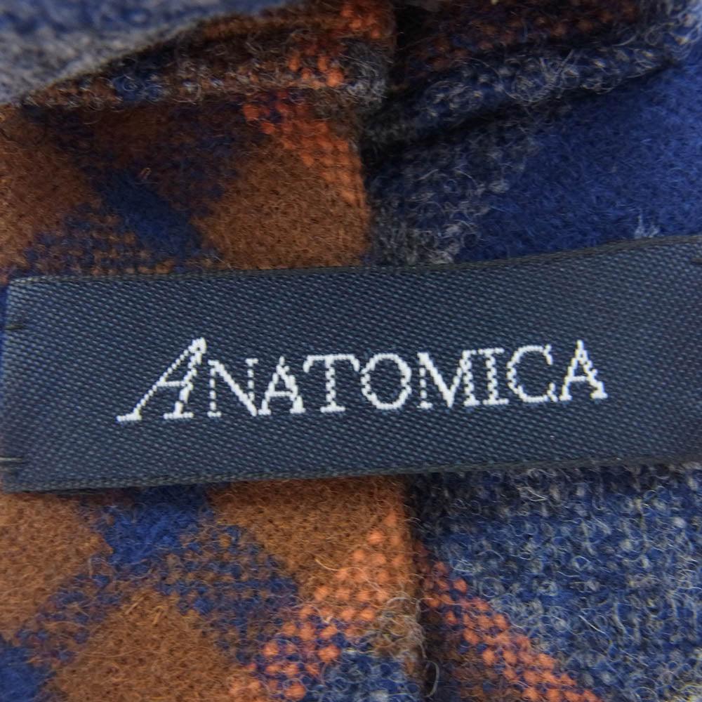 ANATOMICA アナトミカ ウール チェック ネクタイ ブルー マルチカラー系【中古】