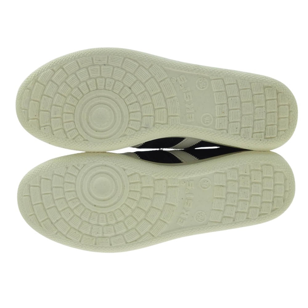 エクシス EKSI'S-10 スエード ローカット スニーカー ダークネイビー系 7.5【美品】【中古】