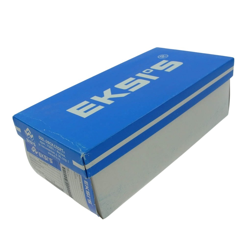 エクシス EKSI'S-10 スエード ローカット スニーカー ダークネイビー系 7.5【美品】【中古】