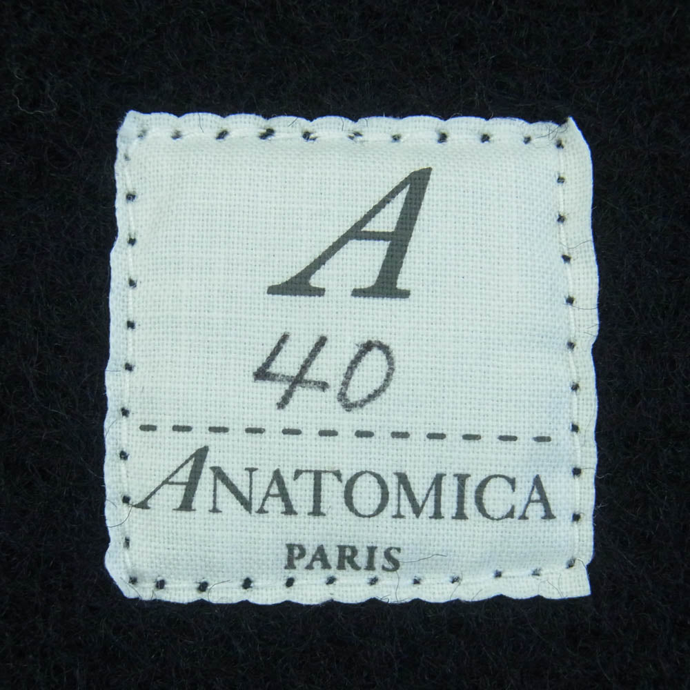 ANATOMICA アナトミカ 530-522-08 BB CLOTH VEST ビーチクロス ウール ベスト ジレ ダークネイビー系 黒に近いダークネイビー系 40【美品】【中古】