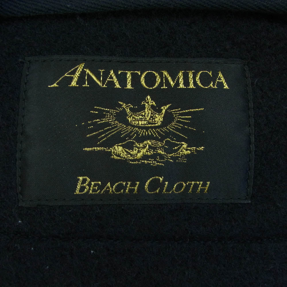 ANATOMICA アナトミカ 530-522-08 BB CLOTH VEST ビーチクロス ウール ベスト ジレ ダークネイビー系 黒に近いダークネイビー系 40【美品】【中古】