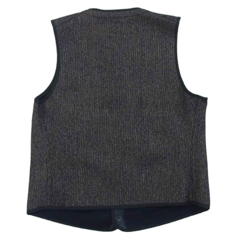 ANATOMICA アナトミカ 530-522-08 BB CLOTH VEST ビーチクロス ウール ベスト ジレ ソルト＆ペッパー ダークブラウン系 ダークネイビー系 40【極上美品】【中古】